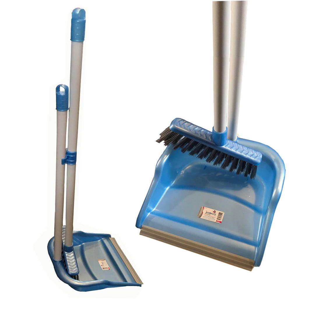 Praf Pan Pan cu mâner Dustpan and Broom perie de curățare a pardoselilor din plastic - MICRO IMAGE