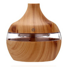 Încarcă imaginea în vizualizatorul Galerie, Difuzor aromaterapie cu efect umidificator UPH, alimentare USB, 300 ml, culoare Lemn
