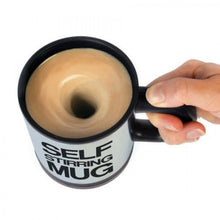 Încarcă imaginea în vizualizatorul Galerie, Cana Cu Amestecare Automata - Self-Stirring Mug, Negru - MICRO IMAGE
