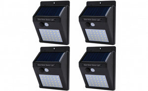 Set de 4 lampi solare, 30 de leduri cu senzor de miscare si de lumina - MICRO IMAGE