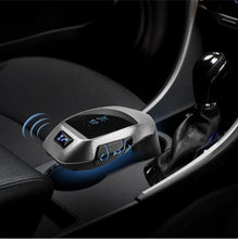 Încarcă imaginea în vizualizatorul Galerie, Car Kit Auto Bluetooth cu functie de modulator FM, model X6 + Telecomanda - MICRO IMAGE
