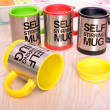 Încarcă imaginea în vizualizatorul Galerie, Cana Cu Amestecare Automata - Self-Stirring Mug, Negru - MICRO IMAGE
