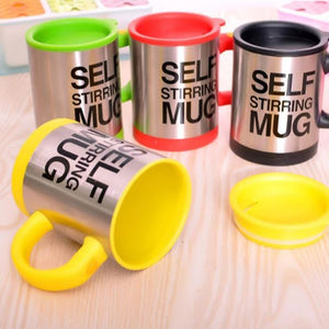 Cana Cu Amestecare Automata - Self-Stirring Mug, Negru - MICRO IMAGE