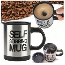 Încarcă imaginea în vizualizatorul Galerie, Cana Cu Amestecare Automata - Self-Stirring Mug, Negru - MICRO IMAGE
